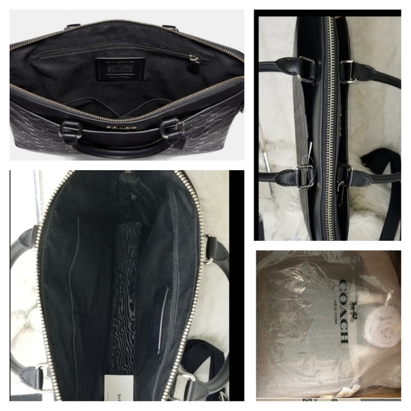 😘 NWT COACH SIGNATURE BUSINESS ATACHE COMPUTER WORK BUSINESS LAPTOP BAG - Picture 4 of 14